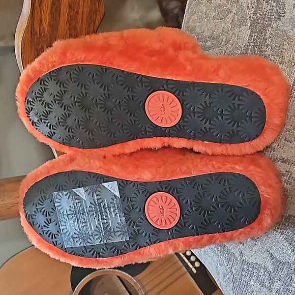 RESERVED JK NWT UGG Plush Fluff Yeah Platform/Slingback Sandles Tangerine Orange - Picture 8 of 12